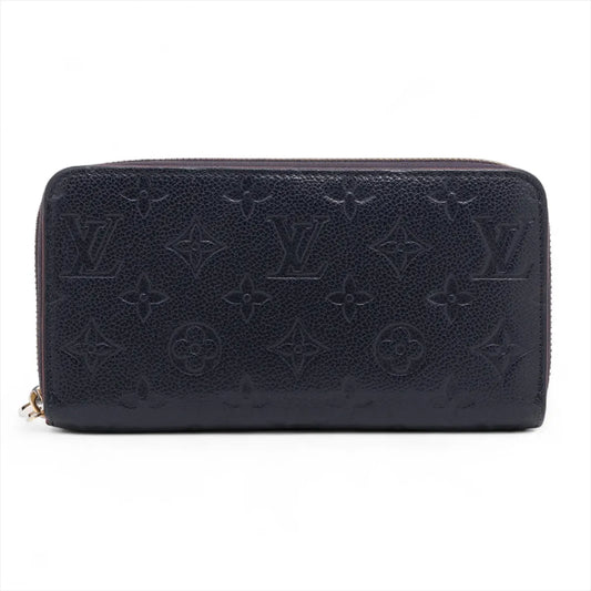 Louis Vuitton Monogram Empreinte Zippy Wallet Navy