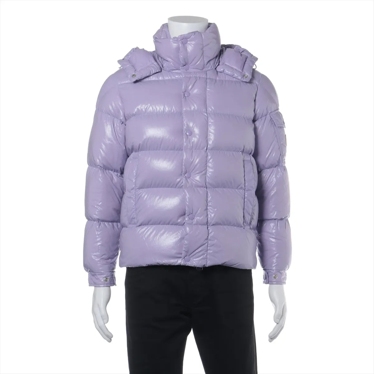 Moncler Nylon Down Jacket Purple