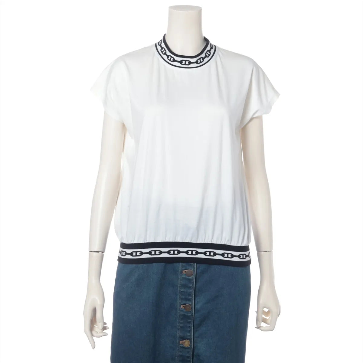 Hermès Chaîne d'Ancre Cotton T-shirt White