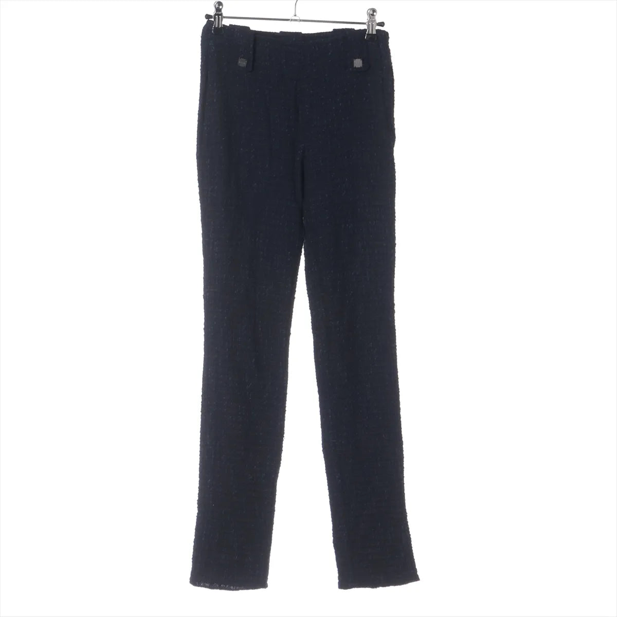 Chanel Cotton Wool Pants Navy Blue