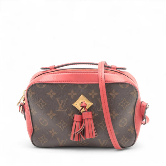 Louis Vuitton Monogram Saintonge Brown x Red