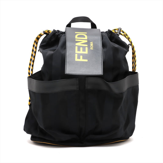 Fendi Nylon Drawstring Backpack Black * PREORDER *