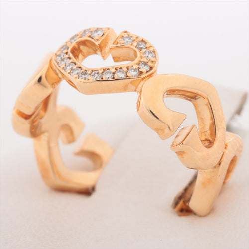 Cartier C Hearts Diamond Ring Gold