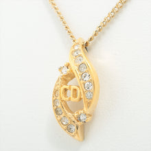 Load image into Gallery viewer, Dior CD Logo Teardrop Rhinestone Pendant Necklace