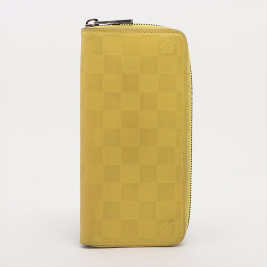 Louis Vuitton Damier Verticals Zippy Wallet Yellow