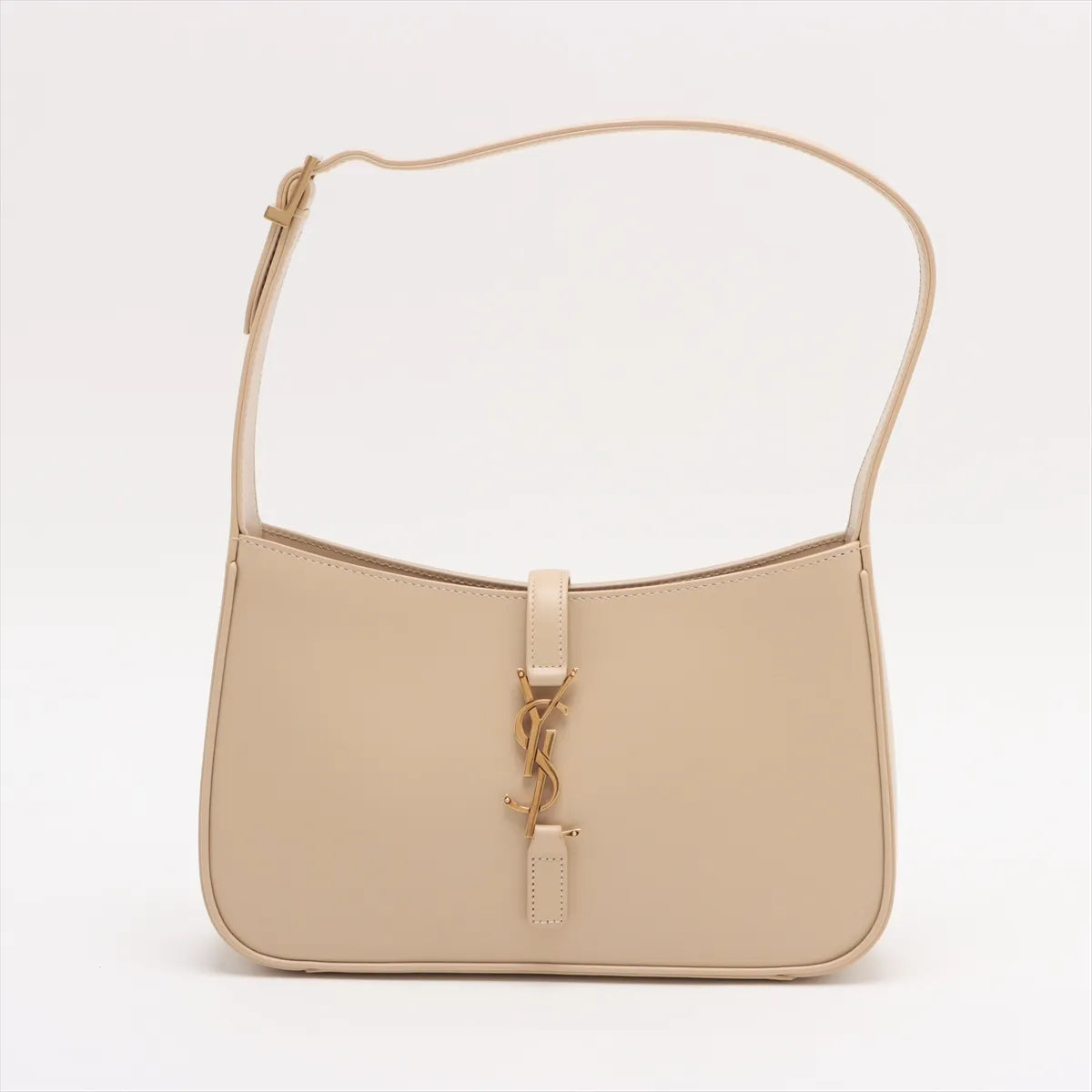 Saint Laurent Paris Le 5 a 7 Cassette Leather Shoulder Bag Beige