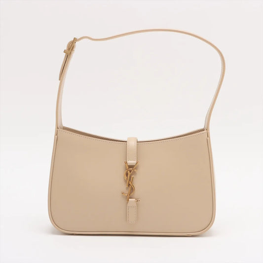 Saint Laurent Paris Le 5 a 7 Cassette Leather Shoulder Bag Beige