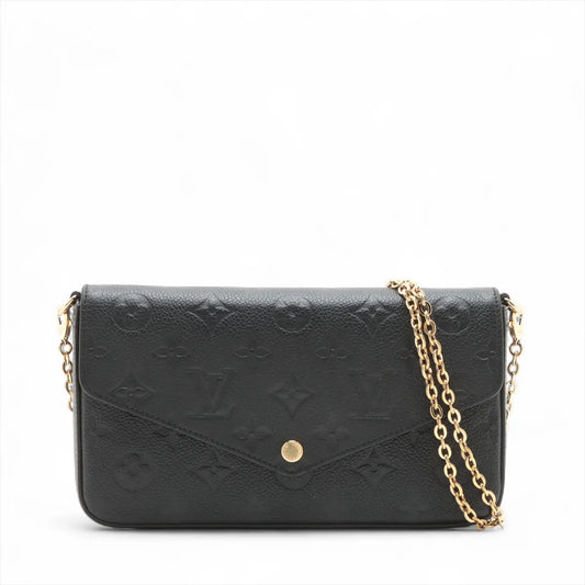 Louis Vuitton Monogram Empreinte Pochette Felicie Black