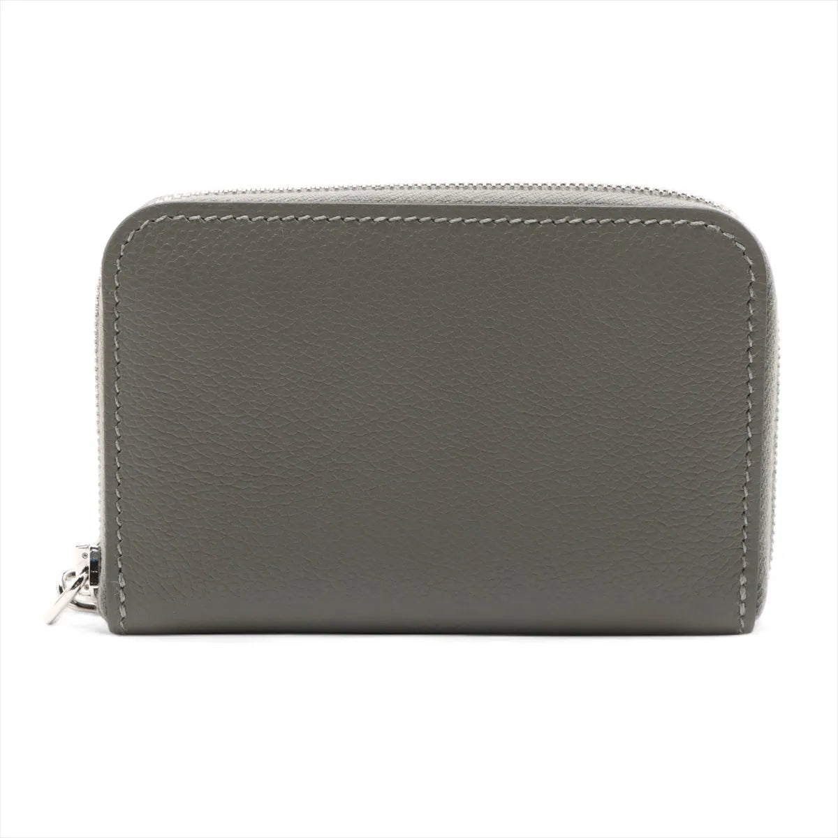 Hermès Zip And Go Evercolor Coin Purse Gray