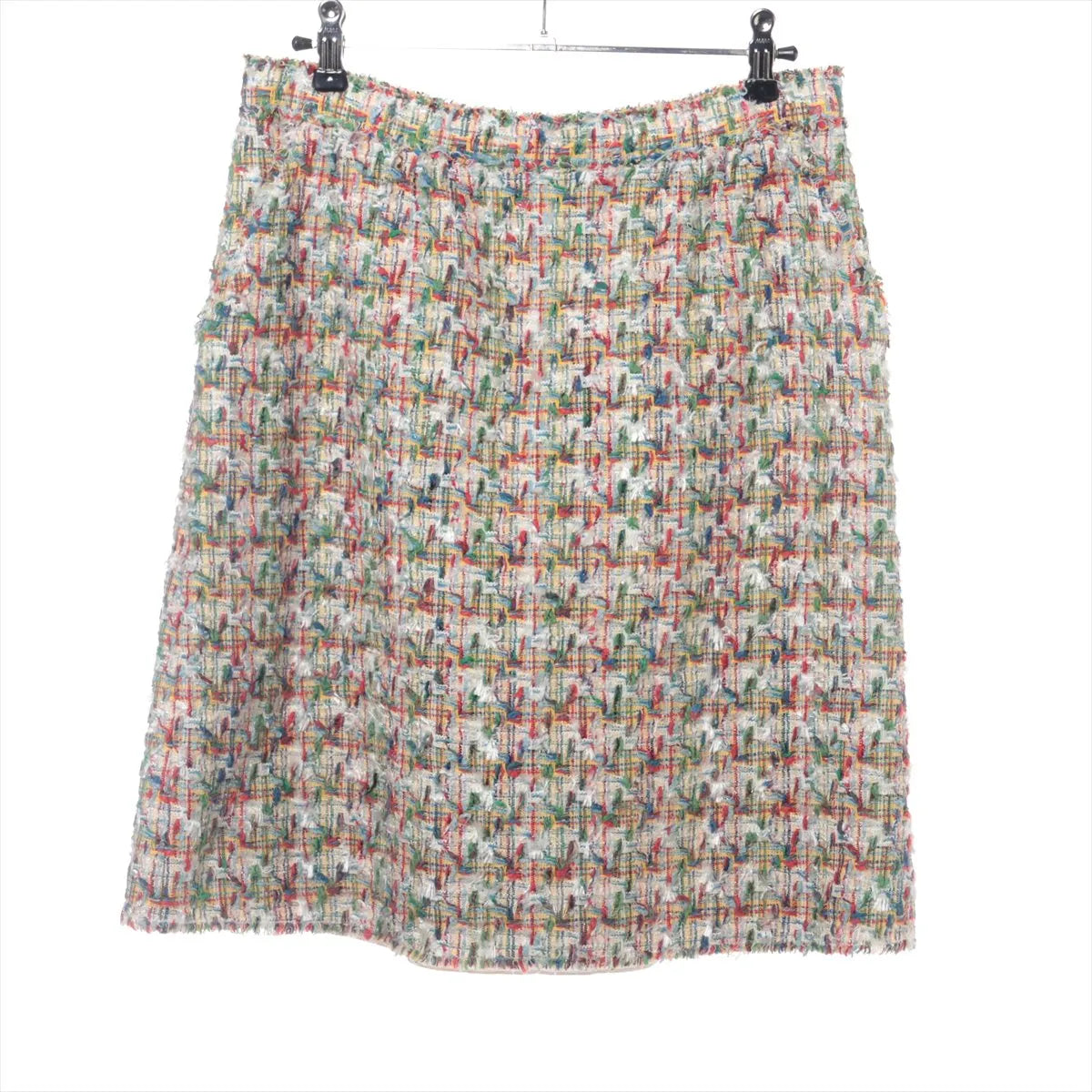 Dolce & Gabbana Cotton Tweed Skirt White Multicolor