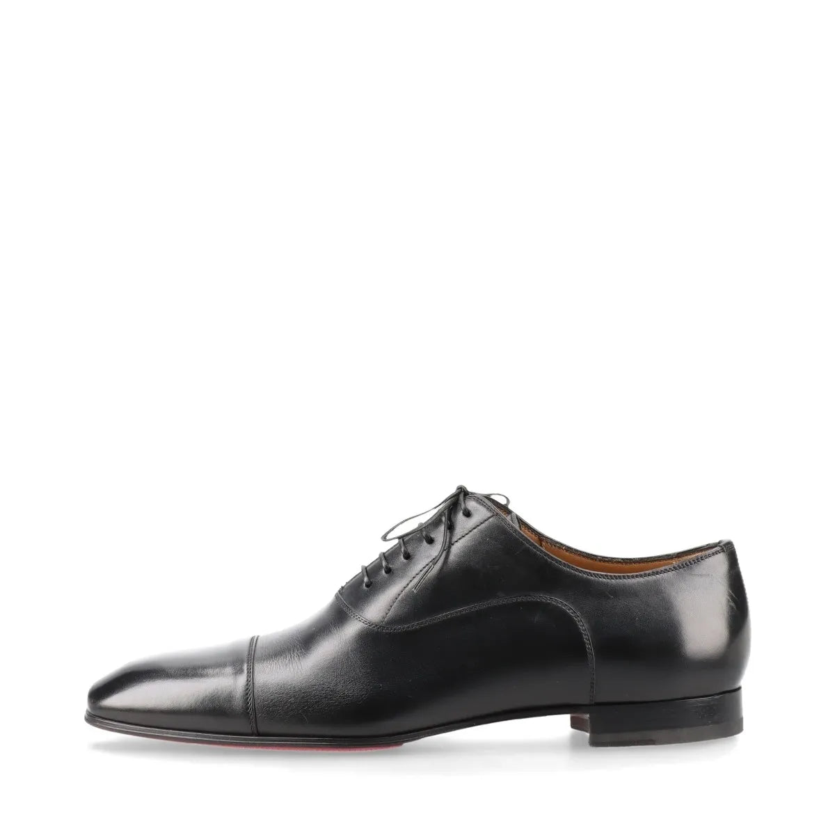 Christian Louboutin Leather Straight Tip Shoes Men's Black