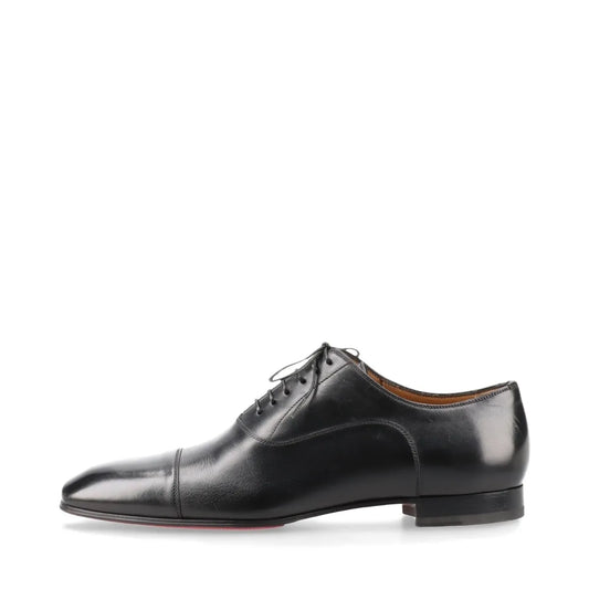 Christian Louboutin Leather Straight Tip Shoes Men's Black