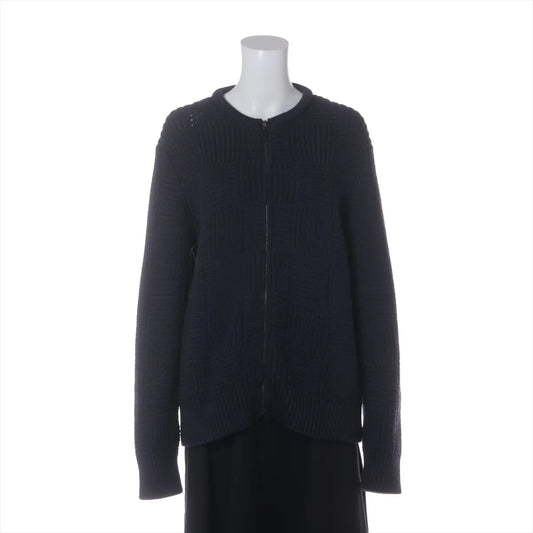 Louis Vuitton Damier Wool Knit Jacket Navy Blue — product photo 1