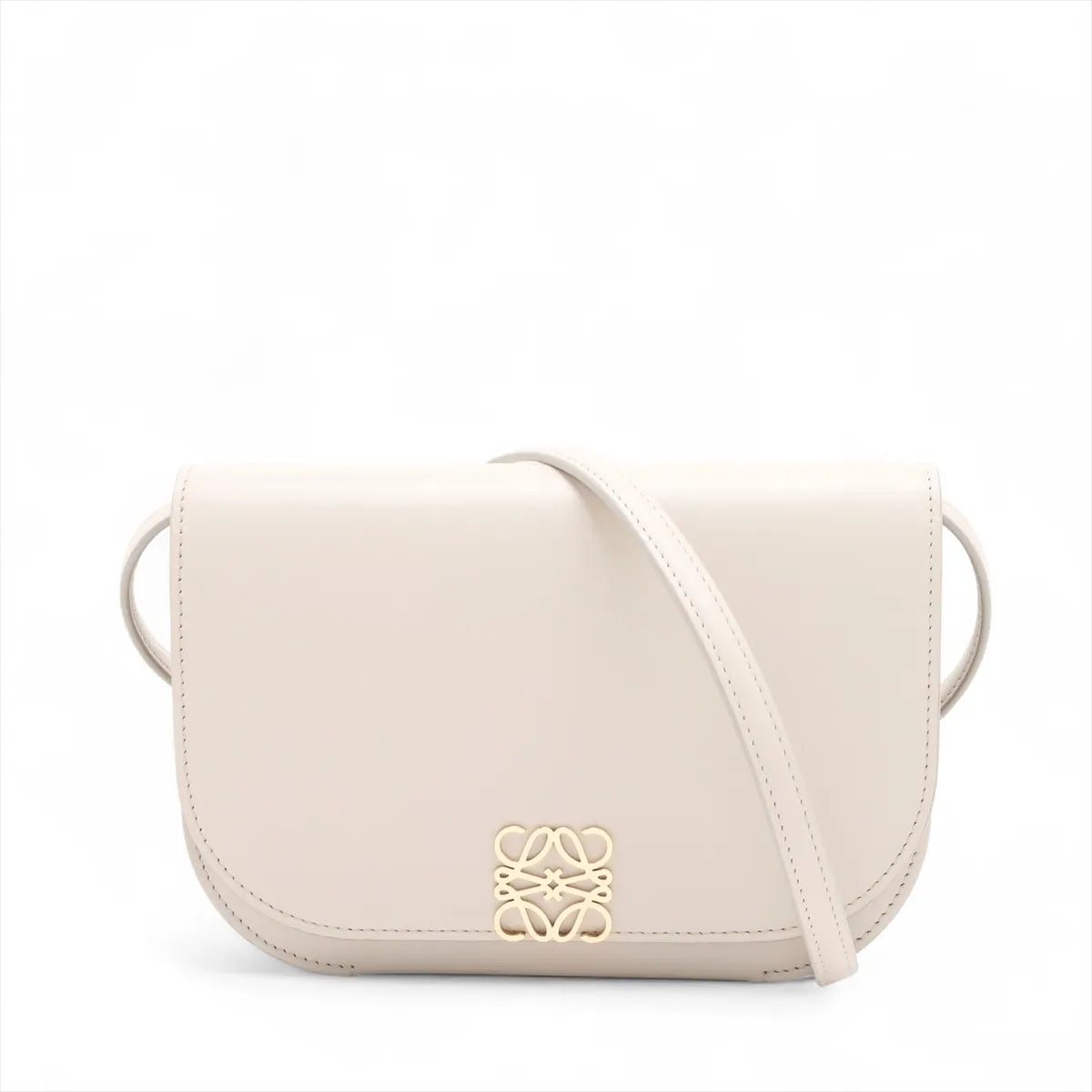 Loewe Goya Small Leather Shoulder Bag Beige