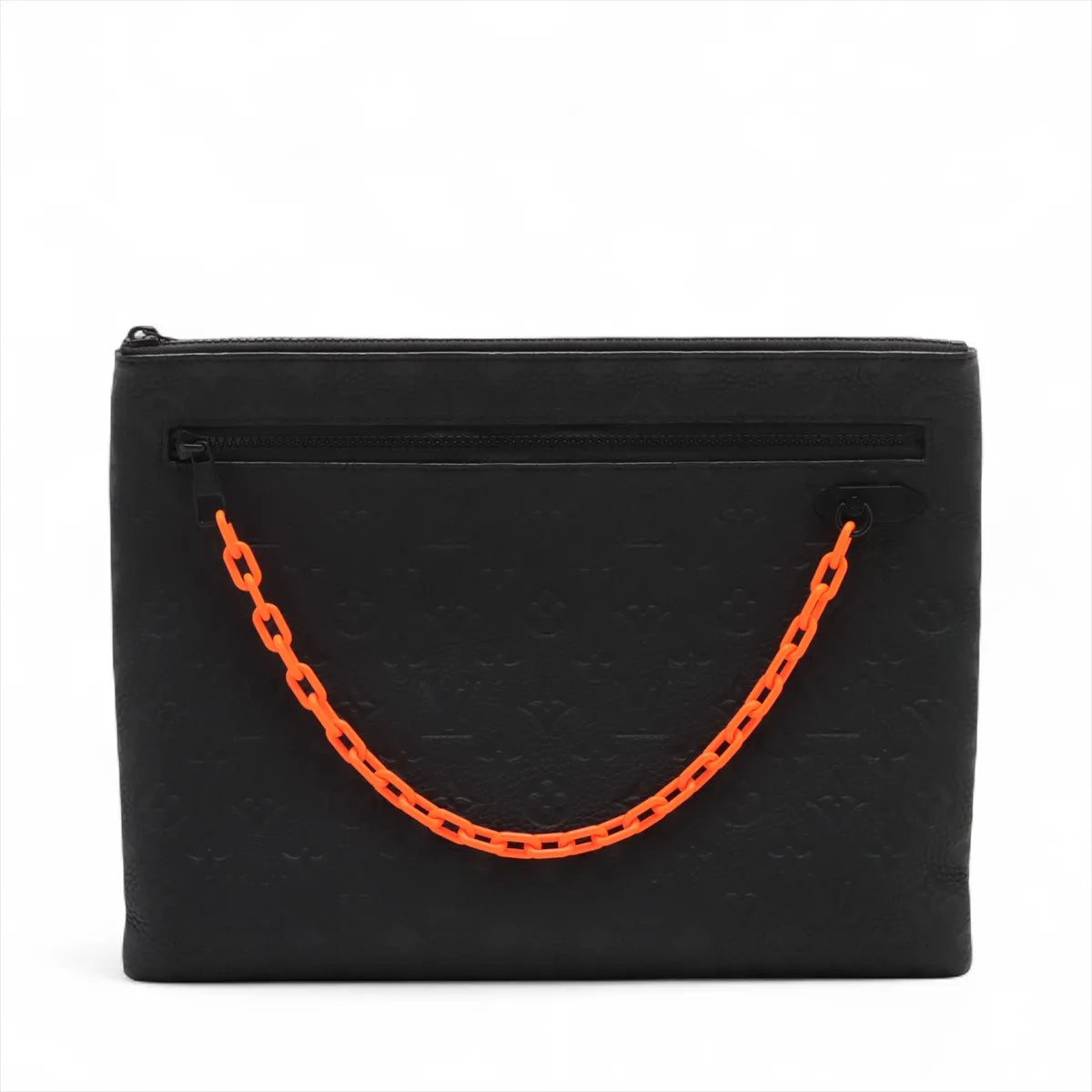 Louis Vuitton Monogram Taurillon A4 Pochette Black