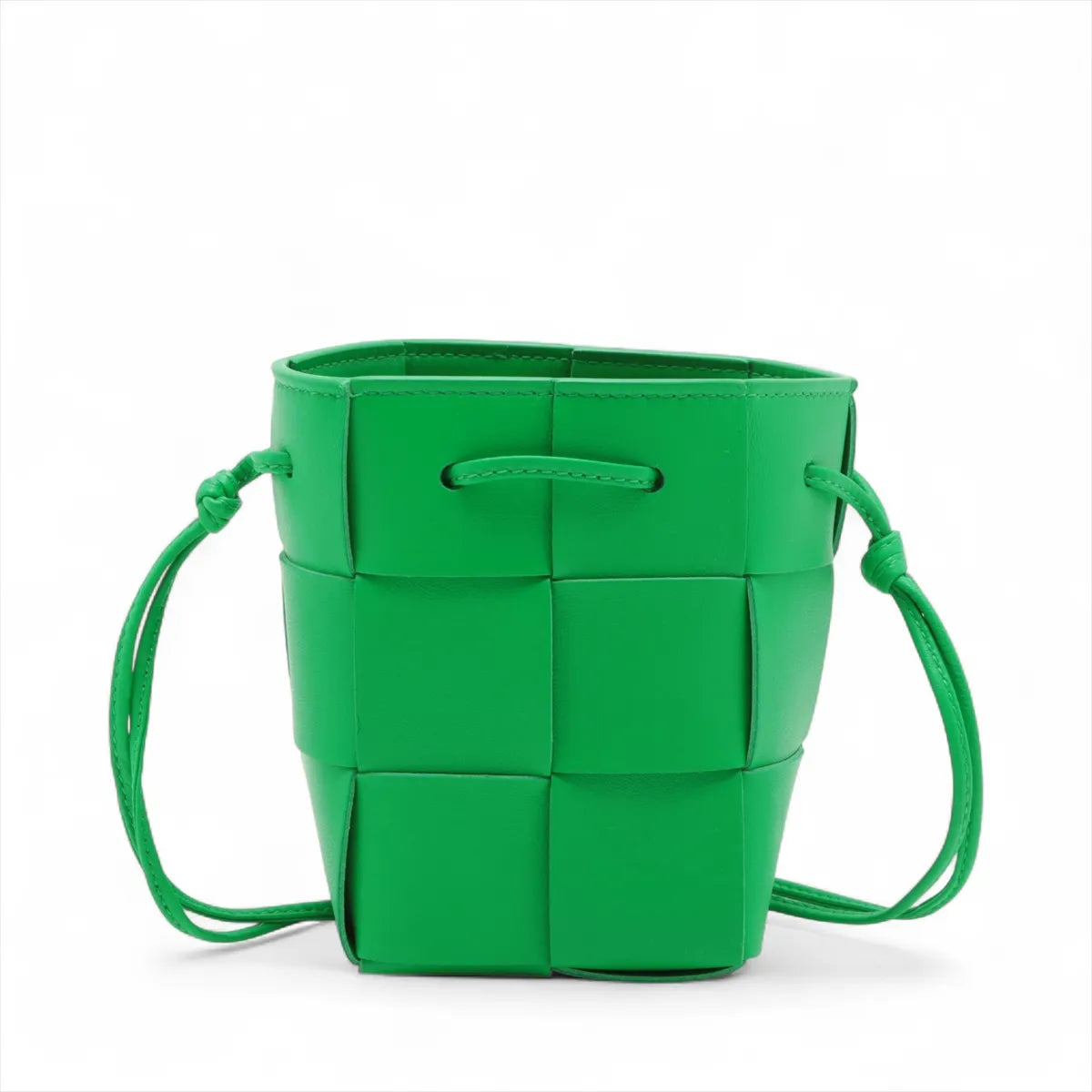 Best Bottega Veneta Maxi Intrecciato Cassette Mini Bucket Crossbody Bag Green