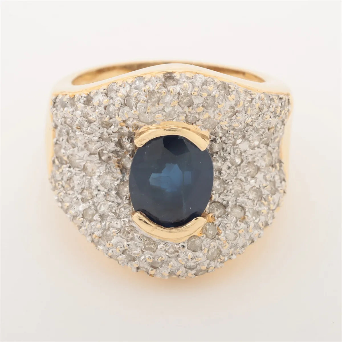 Best Buy Second Hand Sapphire Diamond Ring Yellow Gold