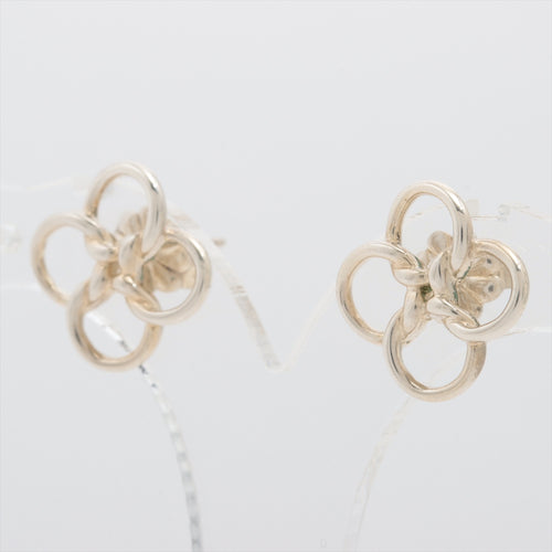 Tiffany Flower Stud Earrings Silver