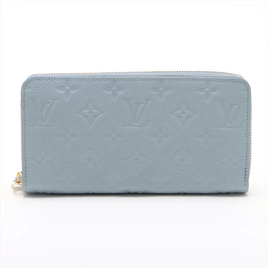 Louis Vuitton Monogram Empreinte Zippy Wallet Washed Blue