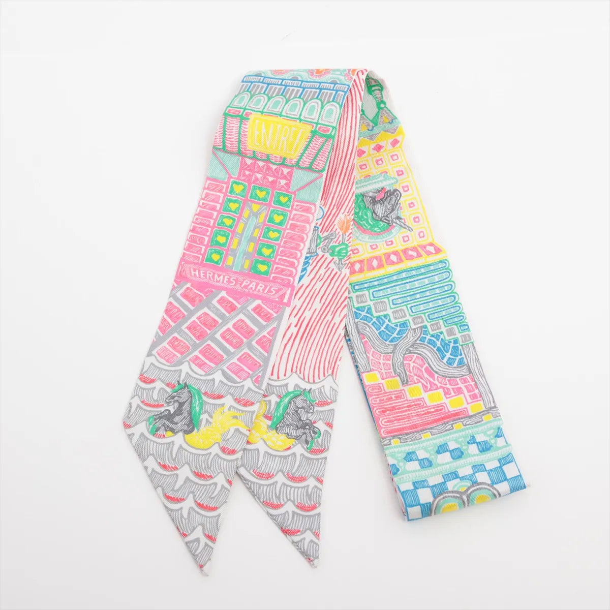 Hermès Twilly Super Silk Quest Silk Multicolor