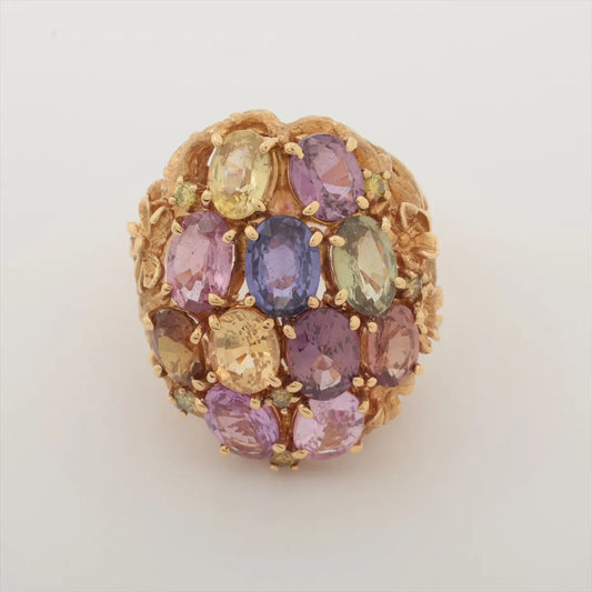 Sapphire Diamond Ring Multicolor