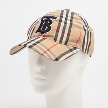 Load image into Gallery viewer, Burberry TB Logo Nova Check Cap Beige