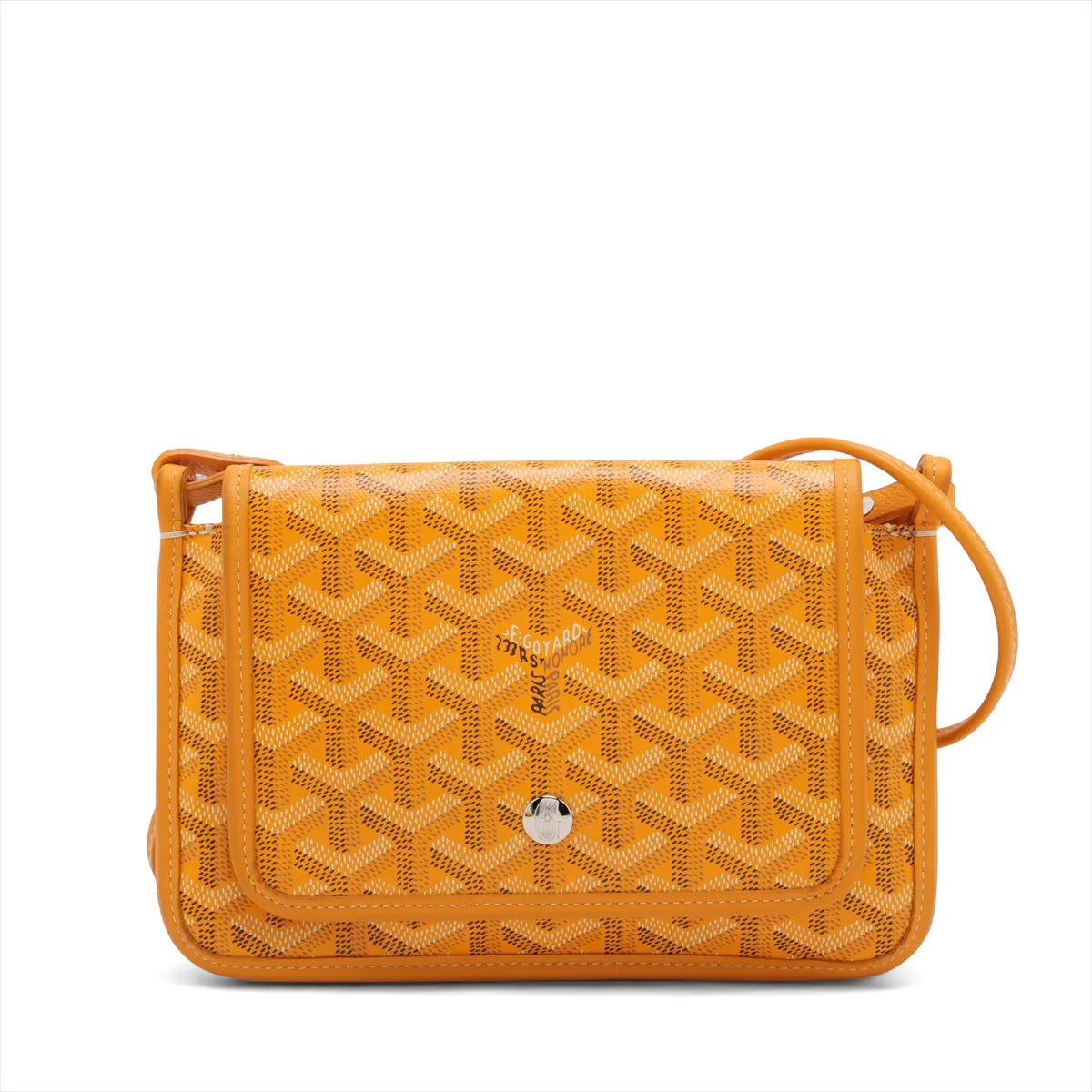 Goyard Plumet Leather Shoulder Bag Yellow