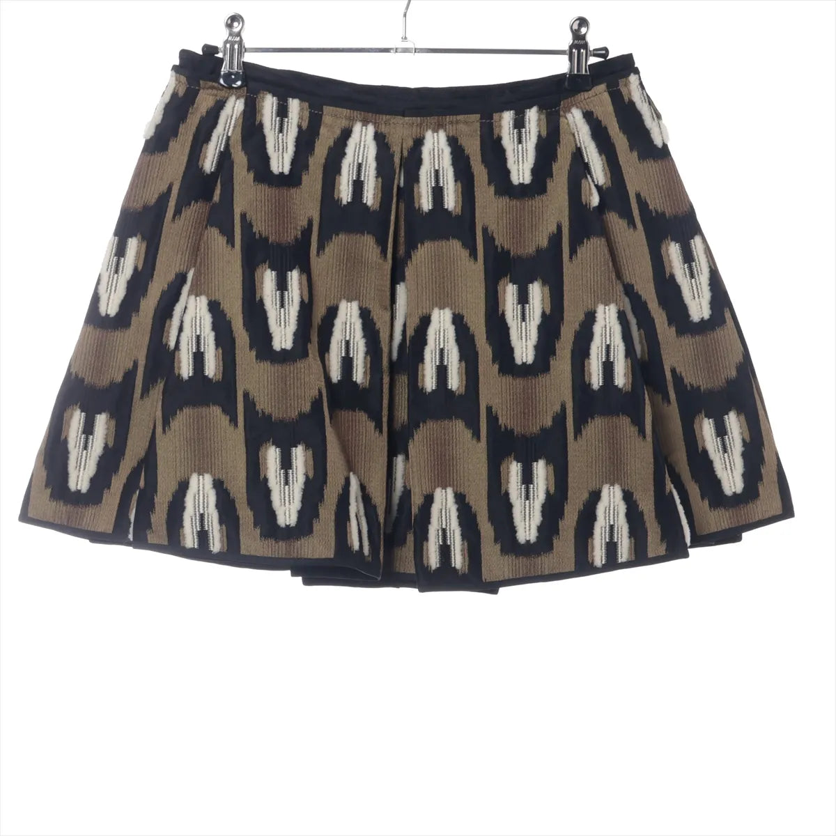 Louis Vuitton Multicolor Printed Skirt Brown
