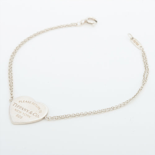 Tiffany & Co. Return to Tiffany Heart Double Chain Bracelet Silver