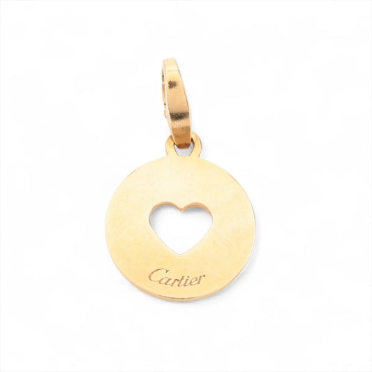 Cartier Round Open Heart Charm Pendant Gold