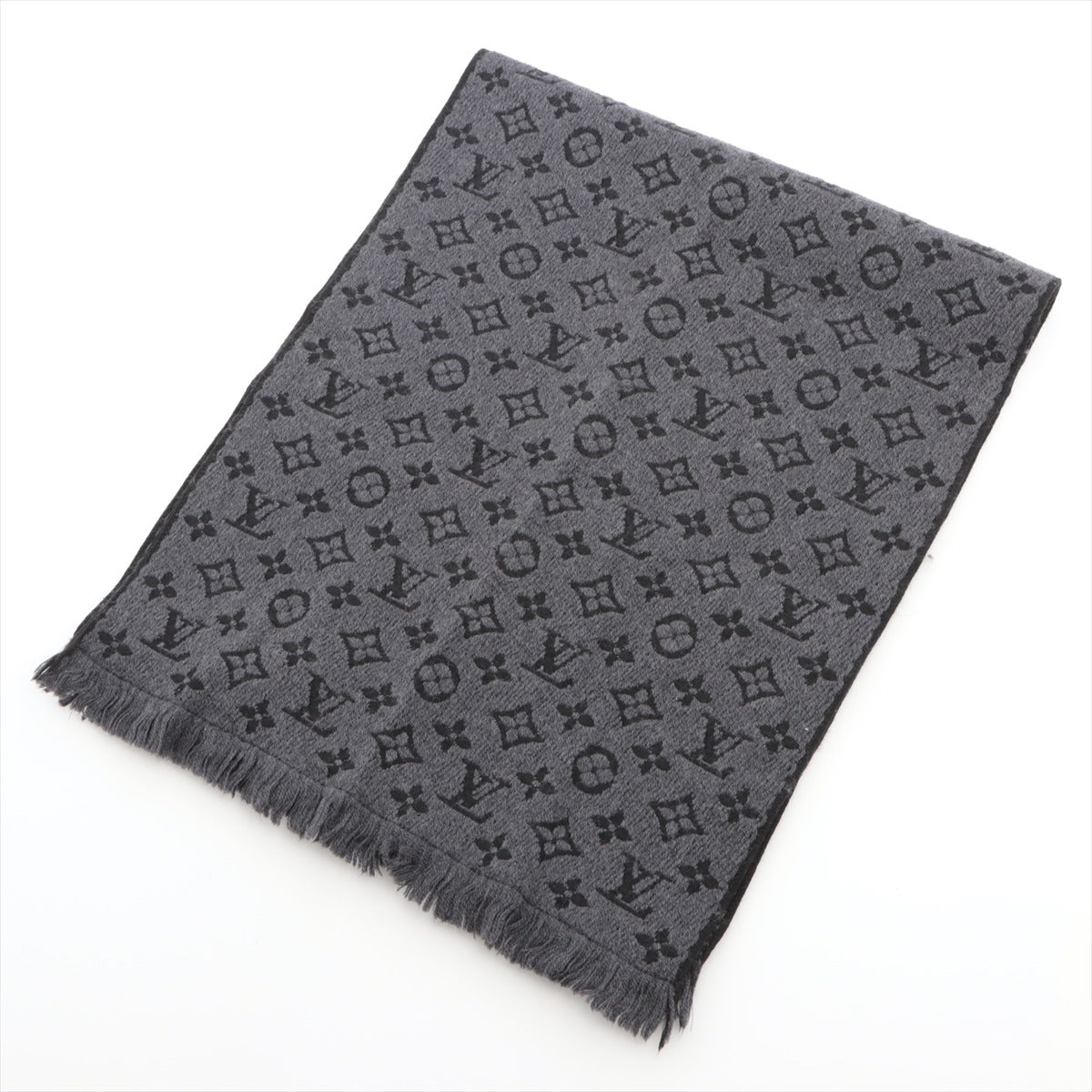 Buy Louis Vuitton Monogram Classic Scarf Scarves (Charcoal grey) at