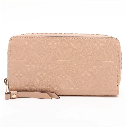 Louis Vuitton Monogram Empreinte Zippy Wallet Beige