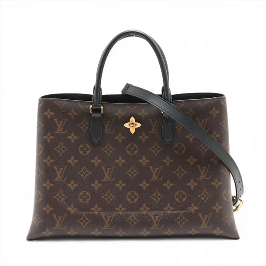 Louis Vuitton Monogram Flower Tote Bag Brown