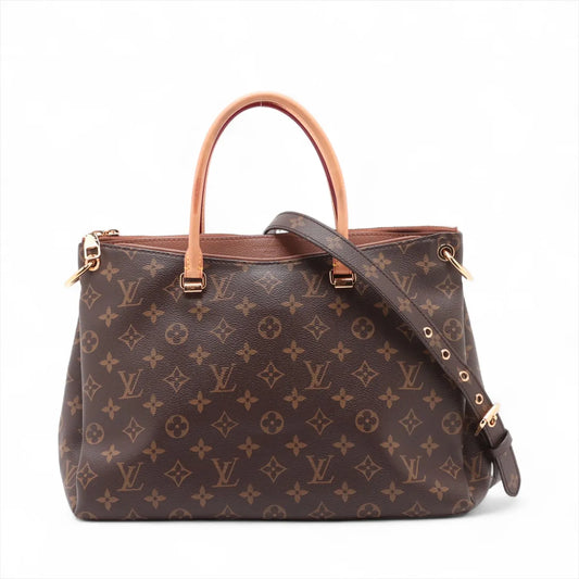Louis Vuitton Monogram Pallas Handbag Brown