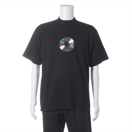 Balenciaga Disc Cotton T-shirt Black