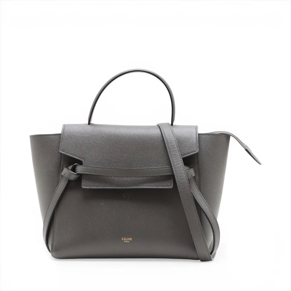 Celine Belt Bag Micro Leather Two-Way Shoulder Bag Gray