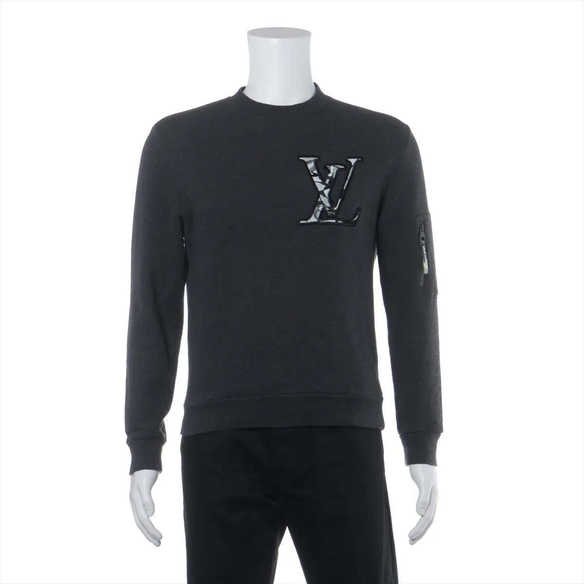 Louis Vuitton Cotton Basic Knitted Sweater Gray