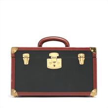 Load image into Gallery viewer, Bottega Veneta Leather Rectangle Vanity Bag Black × Brown