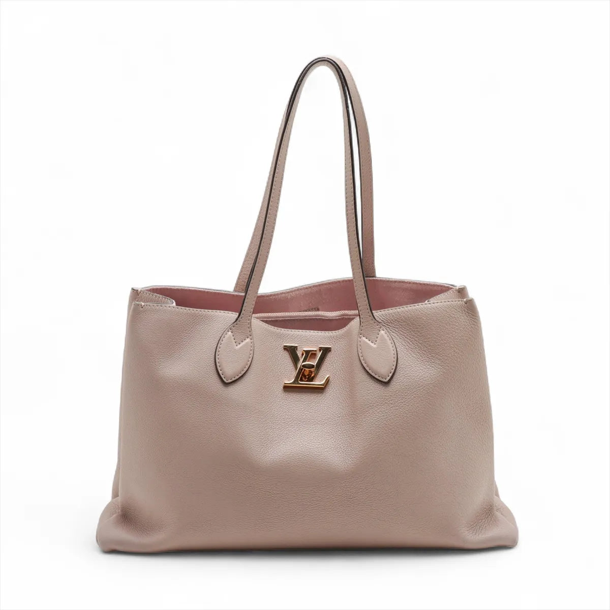 Louis Vuitton Lockme Shopper Tote Bag Beige