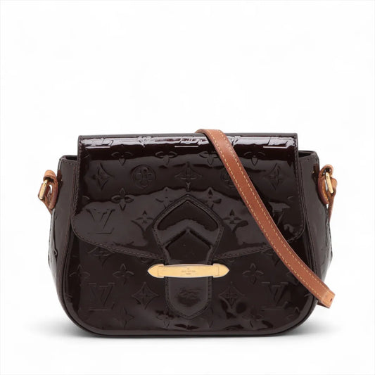 Louis Vuitton Monogram Vernis Bellflower PM Amarante