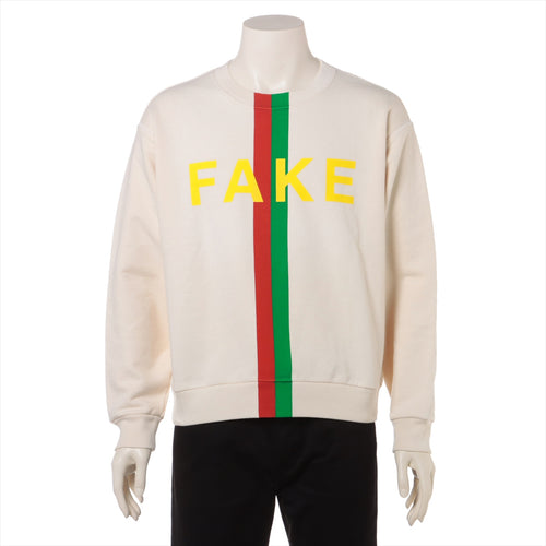 Gucci Fake Not- Print Sweatshirt Beige