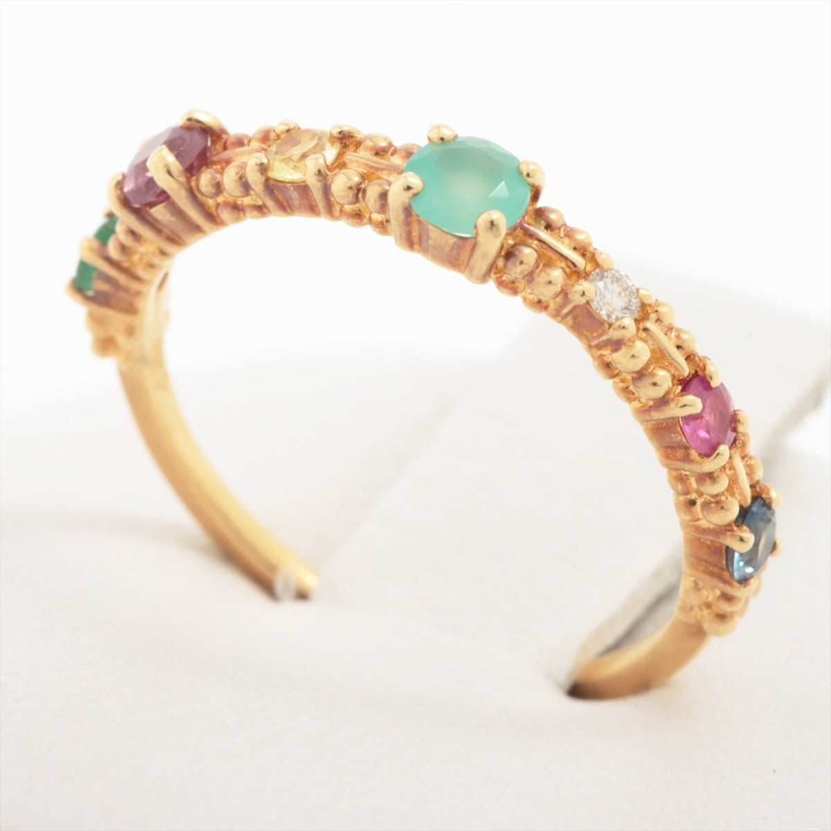 AHKAH Colored Stone Diamond Ring Gold