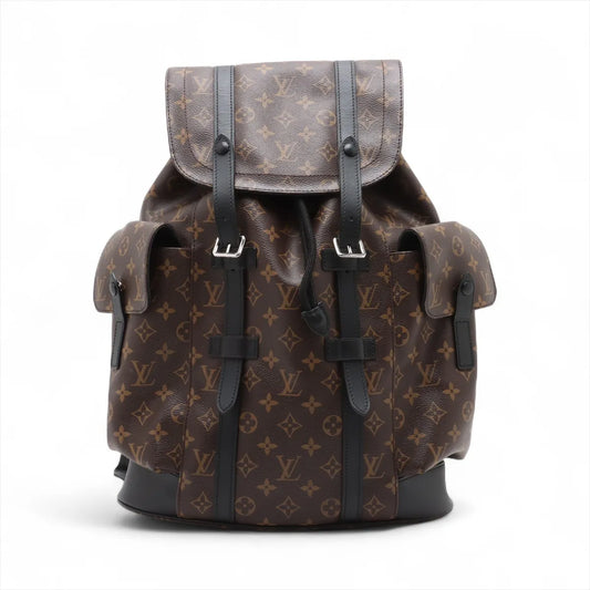 Louis Vuitton Monogram Macassar Christopher Backpack MM