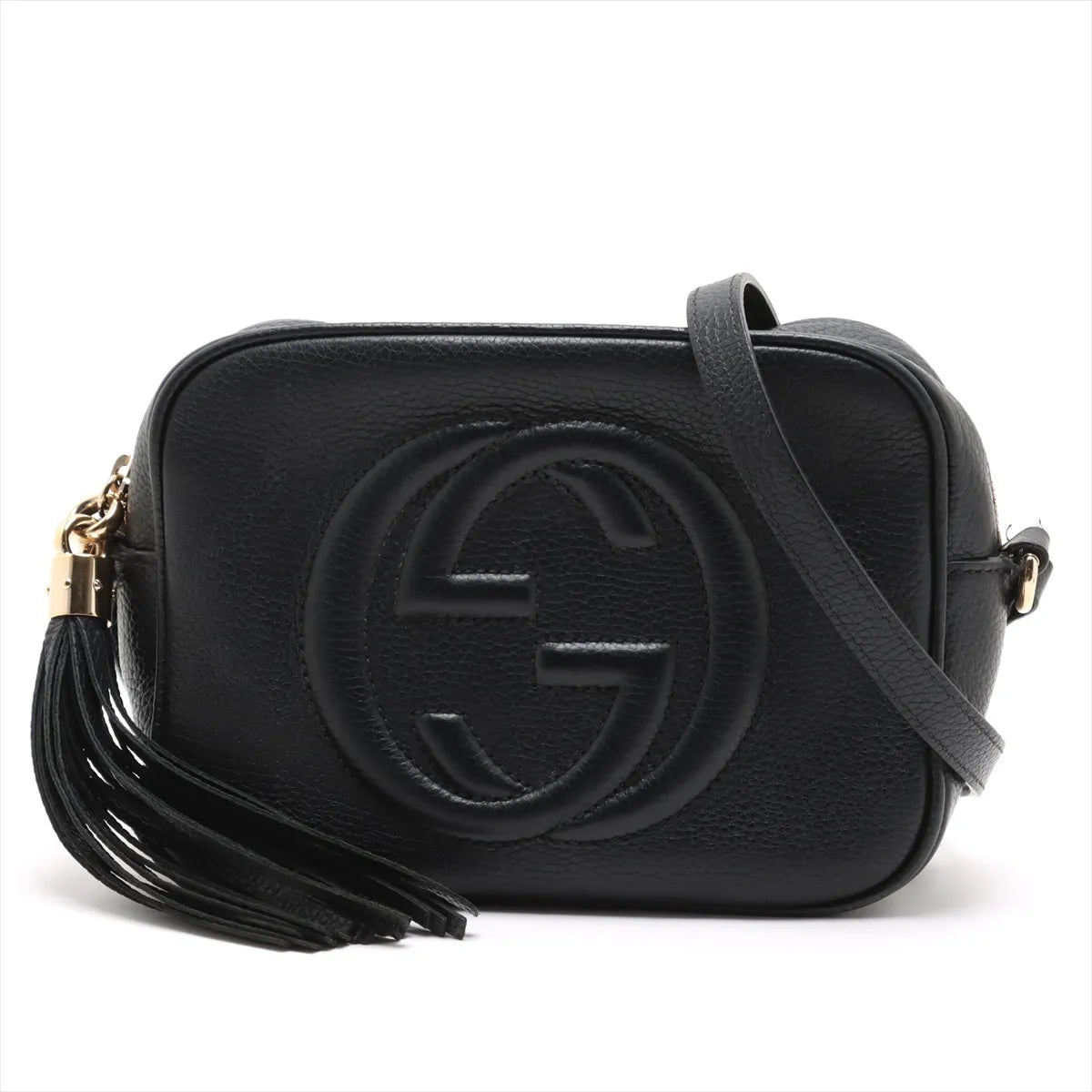 Gucci Soho Leather Shoulder Bag Black