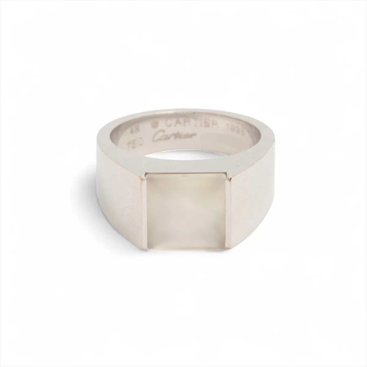 Cartier Tank Moonstone Ring White Gold