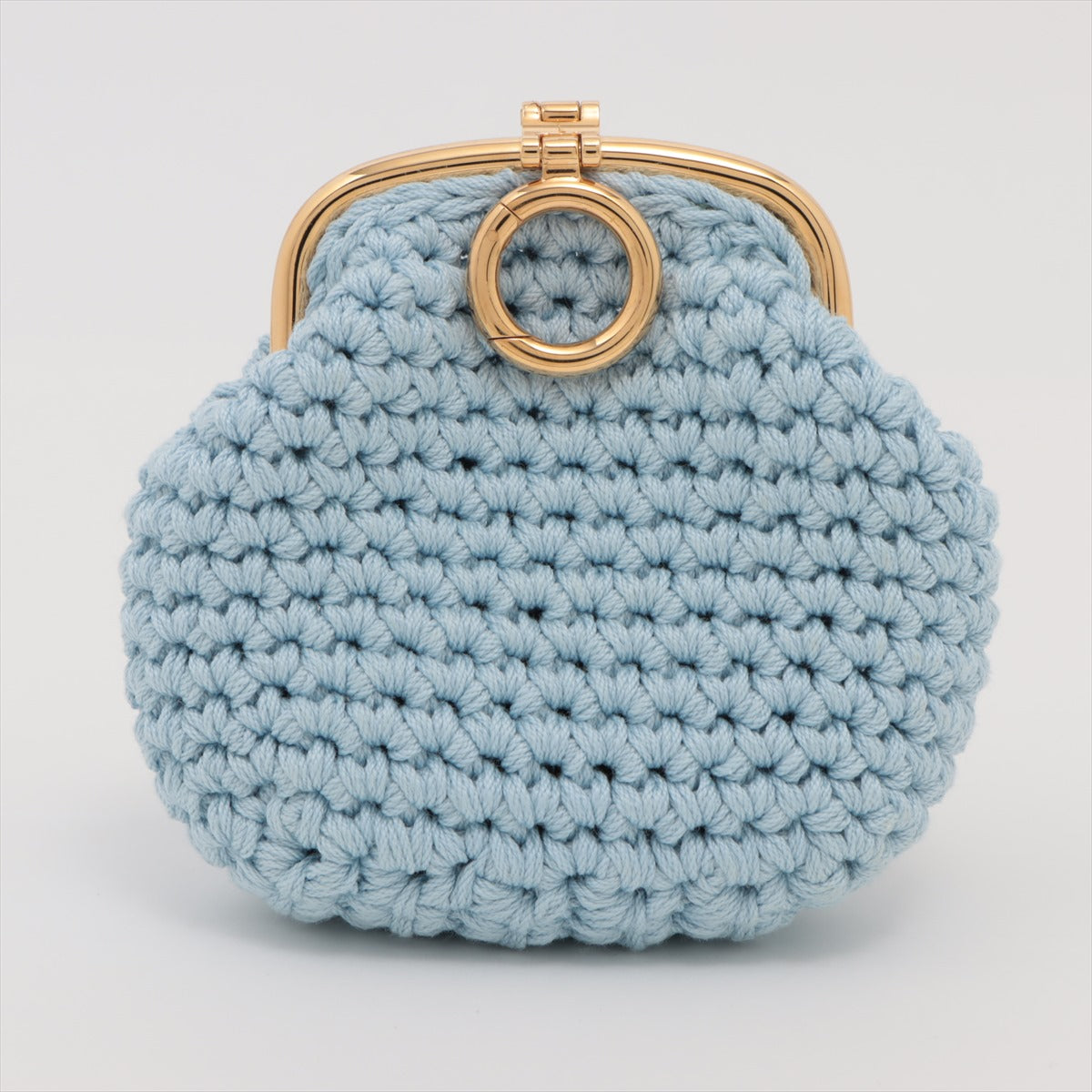 #1 Fendi Crochet Coin Purse Blue