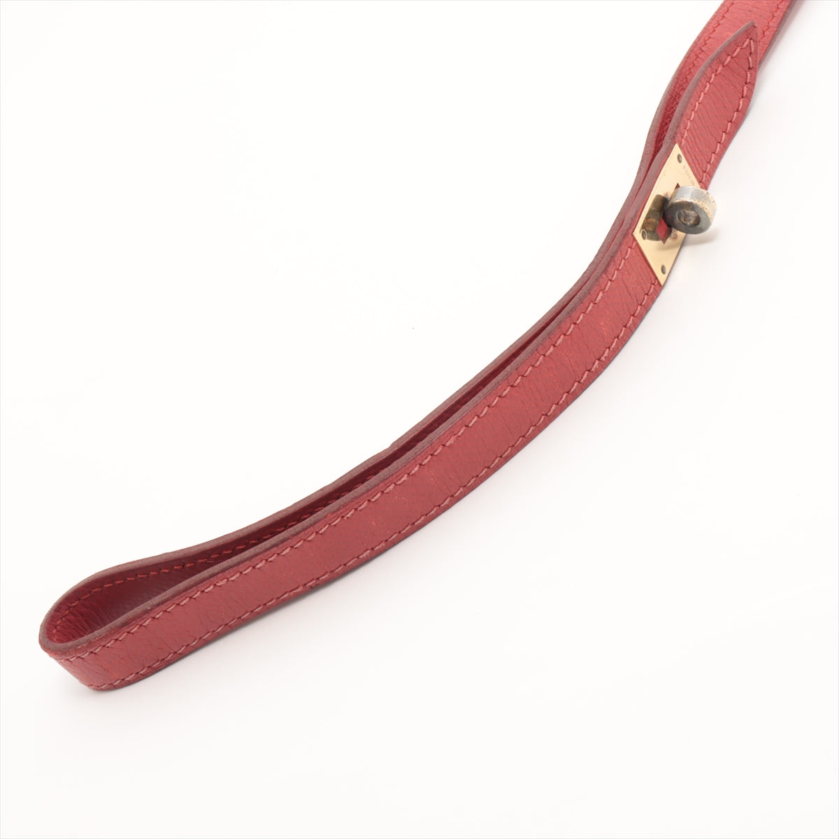 #1 Hermès Kelly Togo Leather Dog Leash Red