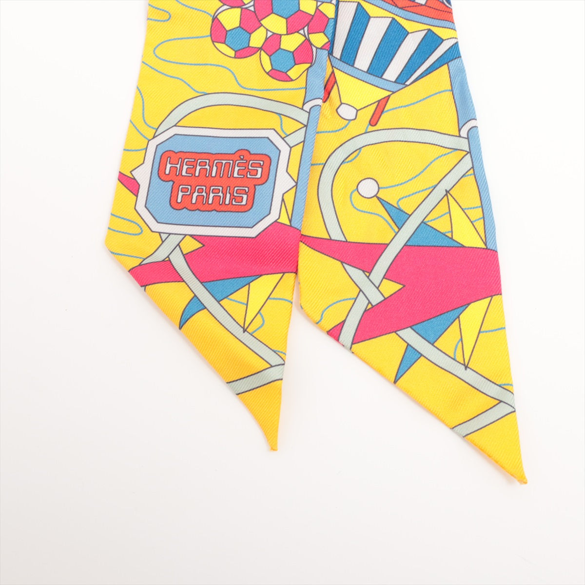 #1 Hermès Twilly Scarf Odyssey Silk Yellow
