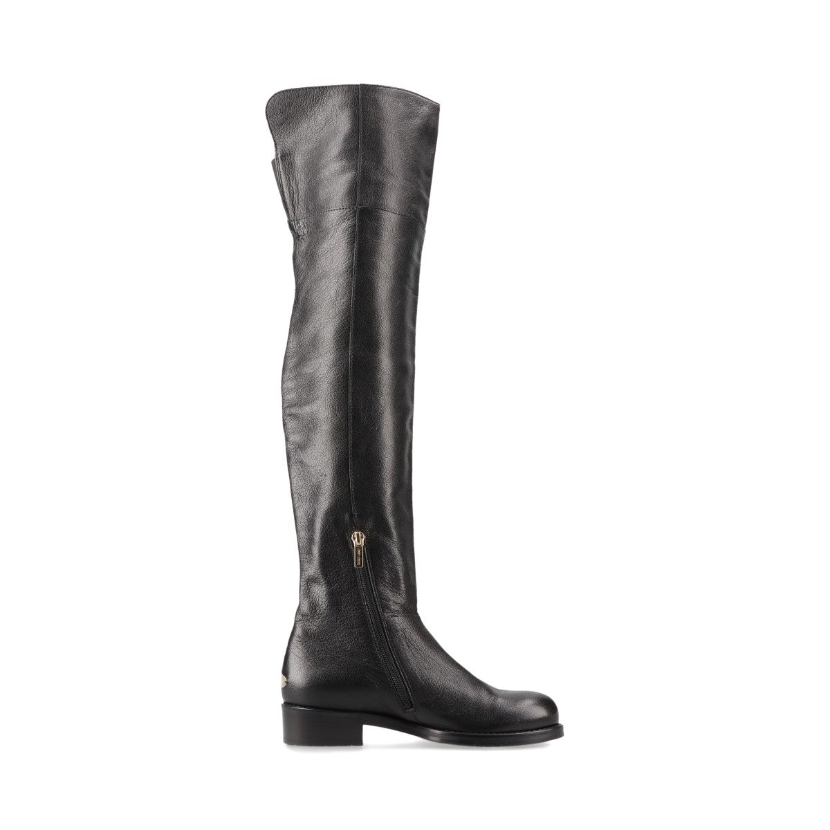 #1 Jimmy Choo Leather Long Boots Black