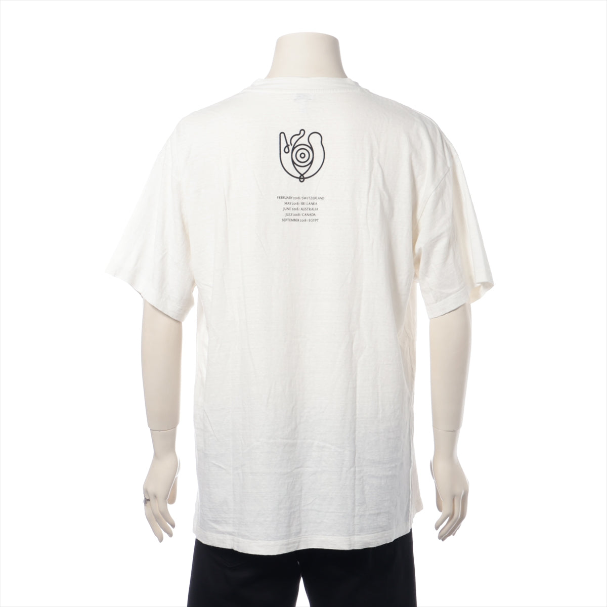 #1 Loewe Nature Print Cotton T-shirt  White